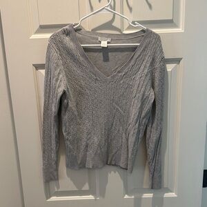H&M Light Gray Knit Sweater